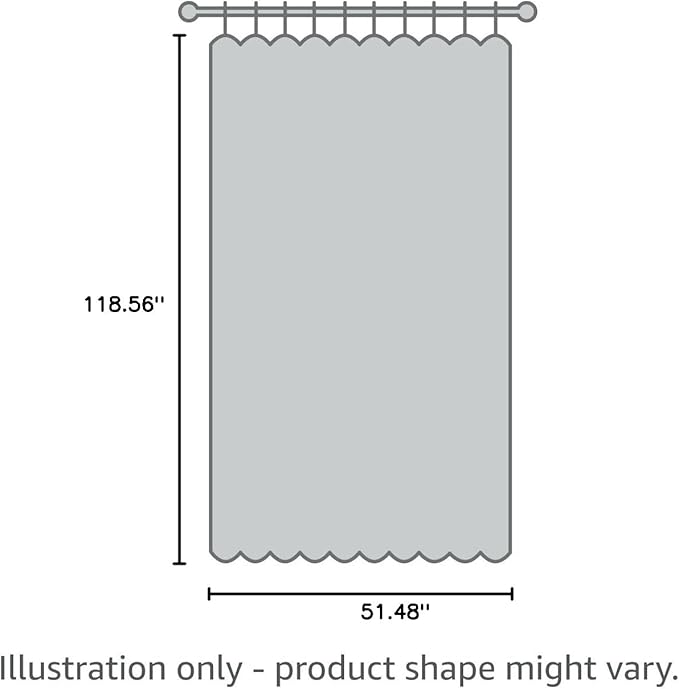 Joydeco Blackout Curtains 120 Inches Long 2 Panels Burg, Room Darkening Curtains for Bedroom, 100% Black Out Textured Thermal Drapes Privacy Protection 2 Panels Set(W52 x L120 Inch, Light Beige)