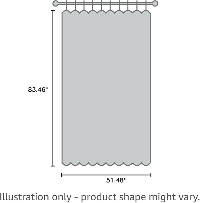 Joydeco Blackout Curtains 84 Inches Long 2 Panels Burg, Room Darkening Curtains for Bedroom, 100% Black Out Textured Thermal Drapes Privacy Protection 2 Panels Set(W52 x L84 Inch, Charcoal Grey)