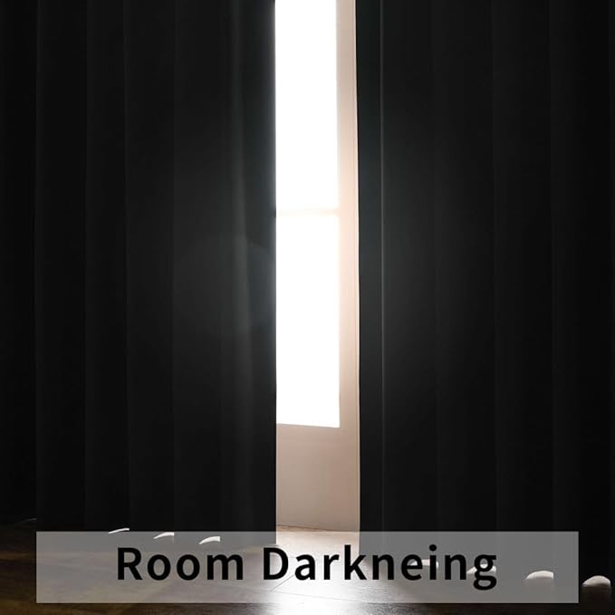 Joydeco Blackout Curtains 96 Inches Long for Bedroom, Thermal Insulated Black Out Curtains 2 Panels Set, Room Darkening Drapes for Living Room Window (W52 x L96 Inch, Royal Blue)