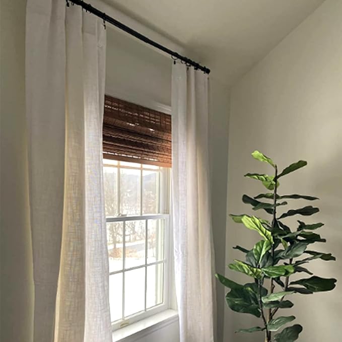 100 Pack Bronze Curtain Rings with Clips, Curtain Hooks Hangers Clip Rings for Hanging Drapes Bows Hat, Drapery Rings 1 in I D, Fits up to 5/8 in Diameter Curtain Rod.