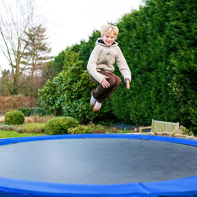 Kangaroo Hoppers Universal 12/14/15FT Trampoline Replacement Safety Pad, Waterproof Surround Spring Foam Cover for Round Frame