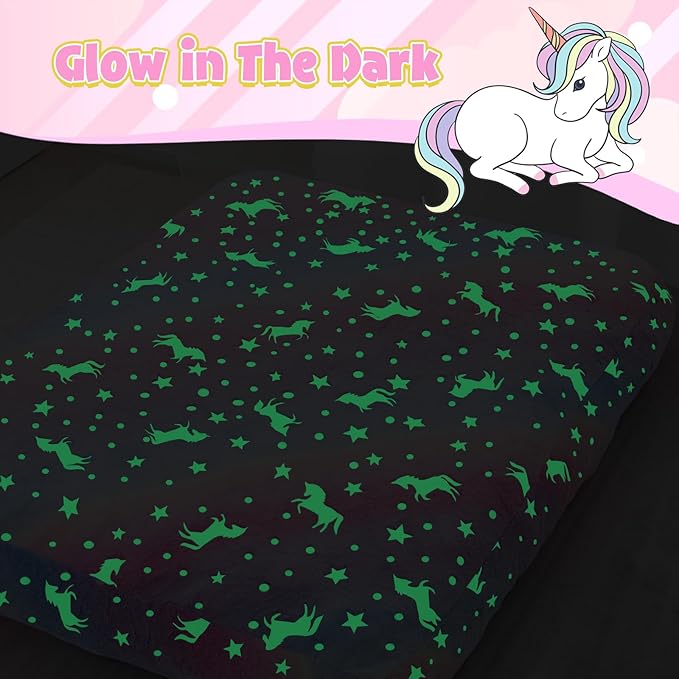 Kids Bean Bag Chair Turn into Beanbag Bed, Unicorn Toddler Bean Chair for Girl Boy Sleeping, Lazy Children Bean Bags with Filler, Convertible Child Floor Mattress, Colorful Rainbow