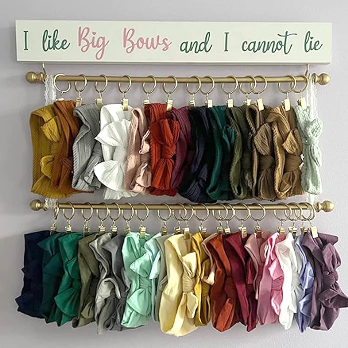 100 Pack Gold Curtain Rings with Clips, Curtain Hooks Hangers Clip Rings for Hanging Drapes Bows Hat, Drapery Rings 1.26 in I D, Fits up to 1 in Diameter Curtain Rod.