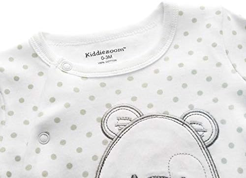 Kiddiezoom Baby and Toddler Boys'Snug Fit Footed One-Piece Romper Jumpsuit Cotton Cotton Footed Outfit