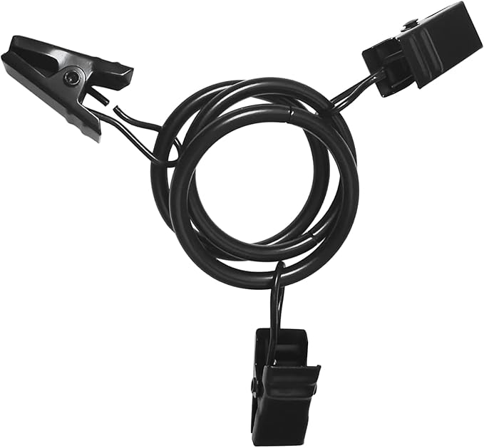 100 Pack Black Curtain Rings with Clips, Curtain Hooks Hangers Clip Rings for Hanging Drapes Bows Hat, Drapery Rings 1 in I D, Fits up to 5/8 in Diameter Curtain Rod.