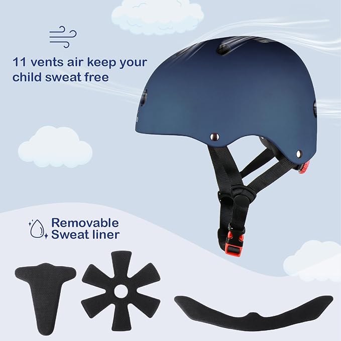 KAMUGO Kids Bike Helmet,Toddler Helmet Adjustable Kids Bicycle Helmet Girls Or Boys Ages 2-8/8-14 Years Old Multi-Sports for Cycling Skateboard Scooter