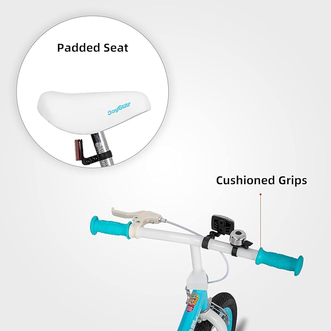 JOYSTAR 16 Inch Balance Bike for Toddlers and Kids Ages 4-7 Years Old Boys and Girls - Sport Kids Balance Bike with Handbrake - No Pedal Training Bicycle