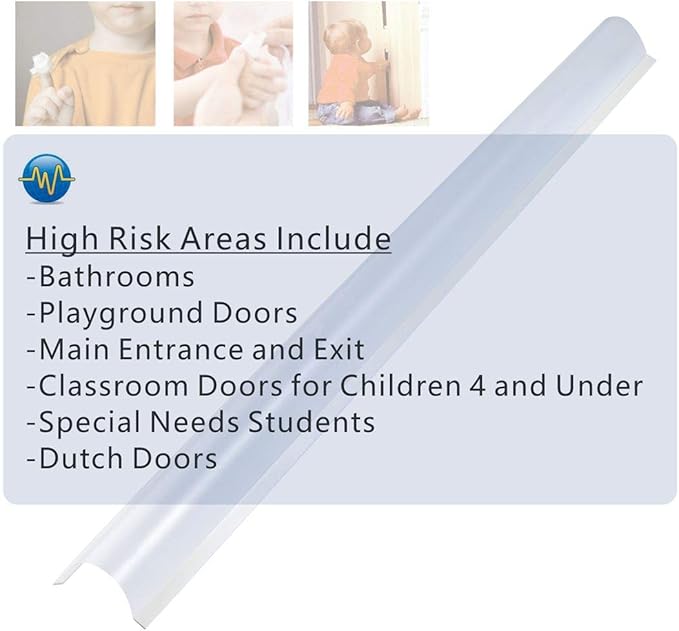 4 PCS AILUOQI Door Jam Shield Finger Pinch Guard for Baby Proofing, Kids, Hinge Cover Pinch Guard for 90 & 180 Degree Doors Frame & Baby Gate. 47.2" H, 6.7" W. 4 Pieces Set