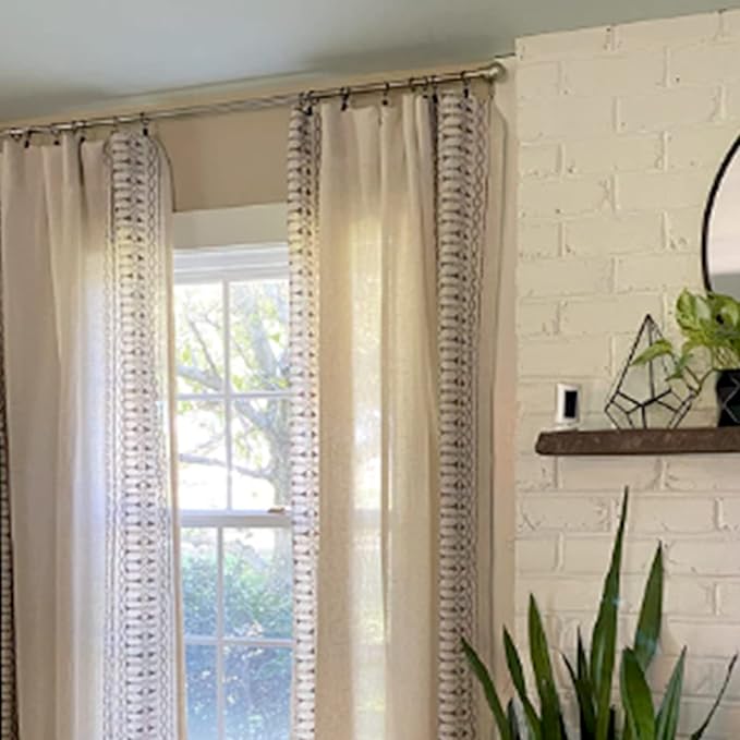 100 Pack Bronze Curtain Rings with Clips, Curtain Hooks Hangers Clip Rings for Hanging Drapes Bows Hat, Drapery Rings 1 in I D, Fits up to 5/8 in Diameter Curtain Rod.