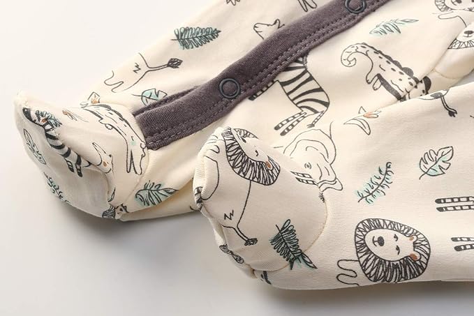 Kiddiezoom Baby and Toddler Boys'Snug Fit Footed One-Piece Romper Jumpsuit Cotton Cotton Footed Outfit