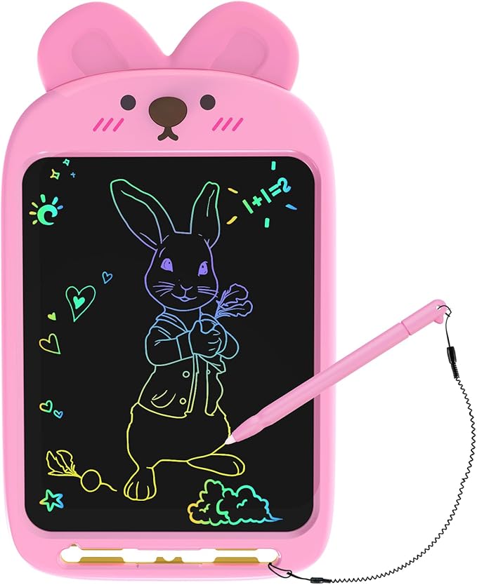 10 Inch LCD Writing Tablet, Erasable Doodle Board Toy, Cute Rabbit Drawing Pad for Kids Ages 2-6 - Educational Christmas Birthday Gift (Rabbit)