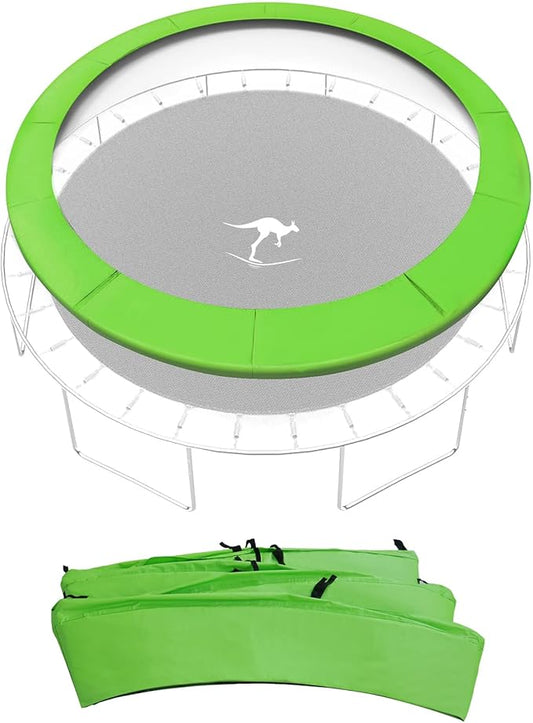 Kangaroo Hoppers Universal 12/14/15FT Trampoline Replacement Safety Pad, Waterproof Surround Spring Foam Cover for Round Frame