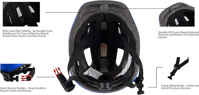 Kids Bike Helmet for Ages 1-8 Years, Adjustable Toddler Boys and Girls Helmets, Lightweight Child Infant Bicycle Cycling Scooter Sports Helmet 48-54cm