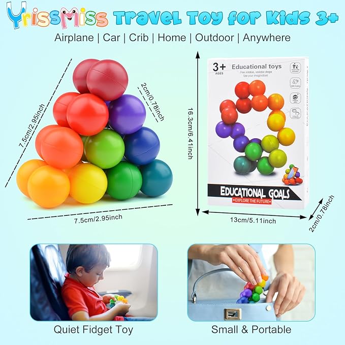 3PCS Sensory Fidget Toys for Adults Toddlers Kids,Autism Sensory Toys for Autistic Children , Calm Down Corner Classroom Toys, Stocking Stuffers Present for Kids Boys Girls 3+ Year Old Age(B)