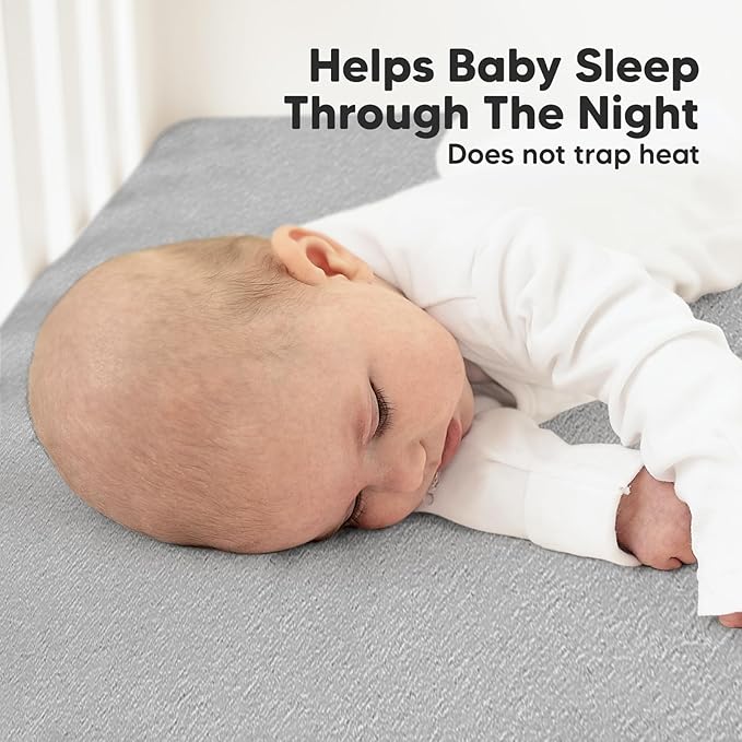 KeaBabies 2-Pack Organic Crib Sheets for Boys, Girls - 52x28 Fitted Crib Mattress Sheet Neutral, Breathable Jersey Cotton Cover for Baby Bed, Toddler Mattress, Soft & Cute Prints (Storm)