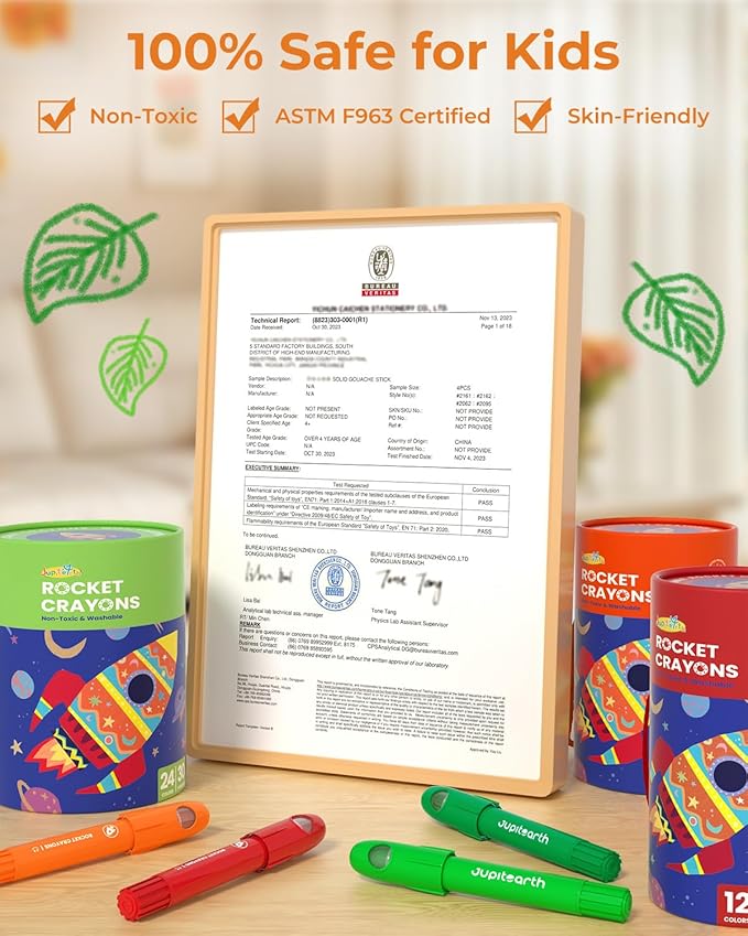 24 Colors Twist Crayons for Toddlers 1-3, Non-Toxic Washable Crayons for Ages 4-8 with Storage Bucket, Ultra-Silky and Easy to Hold Art Supplies, Ideal Coloring Gift for Boys and Girls