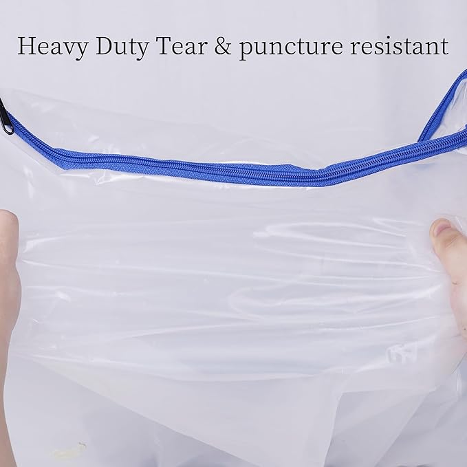 2 Pack Queen Mattress Bags for Moving and Storage-5 Mil Zipper Plastic Waterproof Mattress Storage Bags