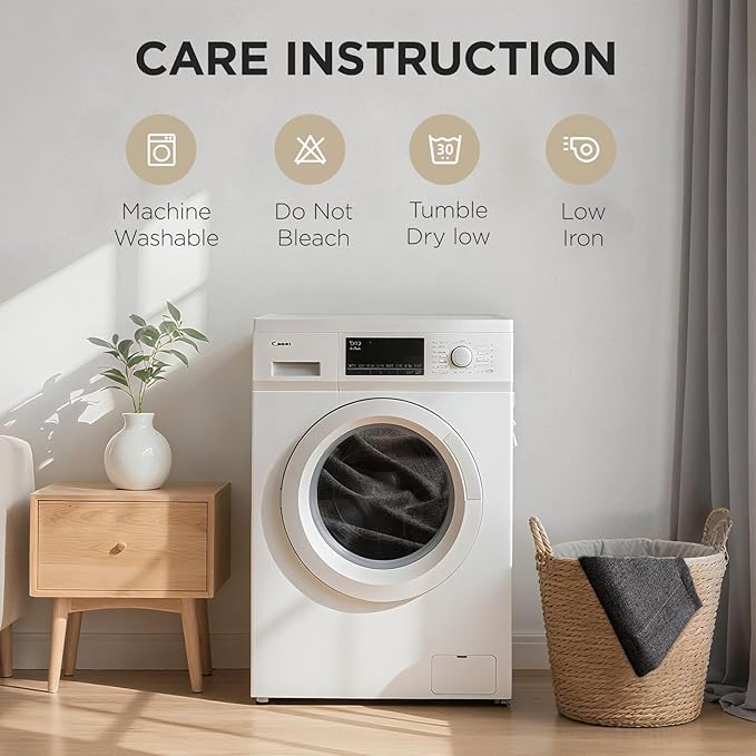 Joydeco Charcoal Grey Blackout Curtains 120 Inches Long, Extra Long Curtains 120 Inch Length 1 Panel for Bedroom, Thermal Insulated Linen Black Out Curtains with Grommets(100x120, Charcoal Grey)