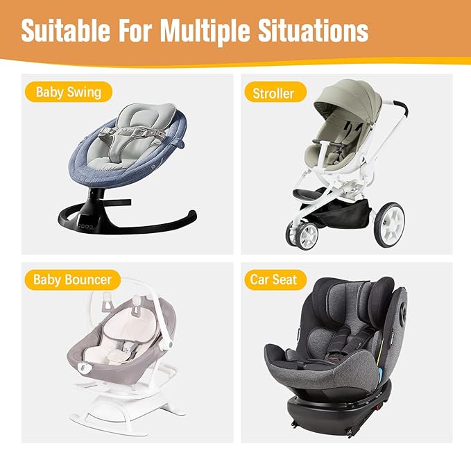 KAKIBLIN Baby Neck Pillow, Upgraded Baby Support Pillow,Head Pillows for Carseat, Newborn Neck Support for Car Seat,Pushchair,Travel(Brown)