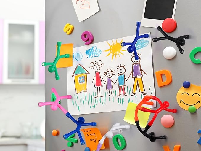 10 Pcs Colorful Magnetic Toys-Men, Kids Travel Toys, Office, Whiteboard Decoration