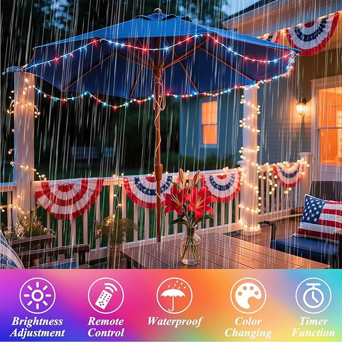 300 LED Fairy Lights Color Changing, 98 FT 35 Colors String Lights with Remote, 17 Single Color & 18 Holiday Colors, Christmas Twinkle Light Plug in for Bedroom Holiday Wedding Indoor Party Decor