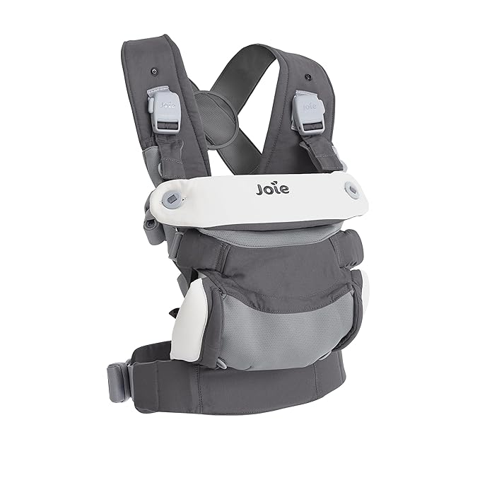 Joie Savvy lite 3-in-1 Baby Carrier – Lightweight, Ergonomic Baby Carrier with 3 Carry Positions, Padded Straps, and Lumbar Support (Cobblestone)