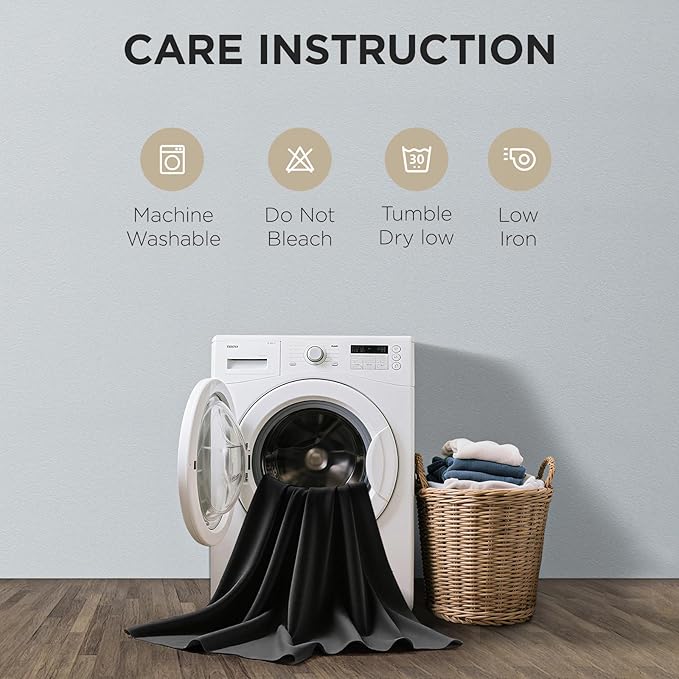 Joydeco Blackout Curtains 72 Inch Length 2 Panels Set, Thermal Insulated Long Curtains& Drapes 2 Burg, Room Darkening Grommet Drapes for Living Room Bedroom Window (W52 x L72 Inch, Black)