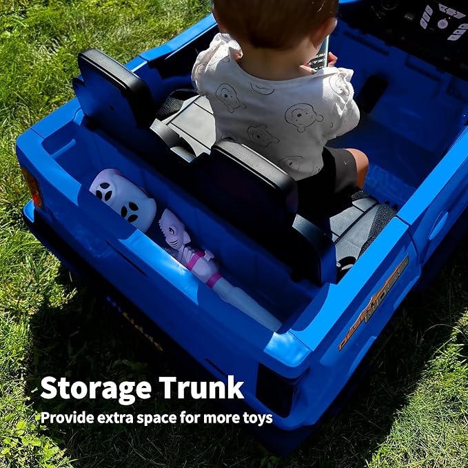 24V 10Ah Ride on Toy for Big Kids, 4x4 2 Seater Electric Kids SUV Car to Drive with Remote Control, 4x200W Motors - Blue