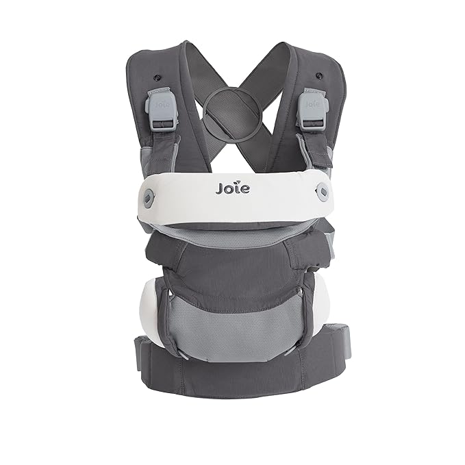 Joie Savvy lite 3-in-1 Baby Carrier – Lightweight, Ergonomic Baby Carrier with 3 Carry Positions, Padded Straps, and Lumbar Support (Cobblestone)