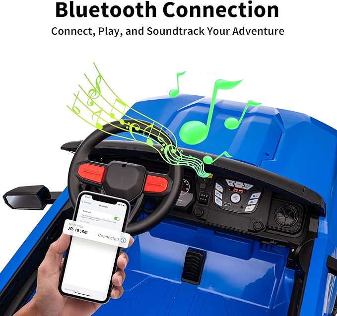 24V 10Ah Ride on Toy for Big Kids, 4WD 2 Seater Electric SUV Kids Car to Drive w/Remote Control, 4x200W Motors - Blue