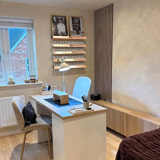 4 Pack 15 Inch Rose Gold Reflective Acrylic Shelves, Rose Gold Floating Shelves, Modern Sunglasses Essential Oil Picture Ledge Display Toy Storage Shelf