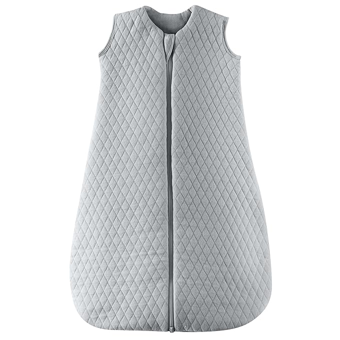 JELLYMONI Baby Sleep Sack TOG 2.5, 6-12 Months Winter Baby Wearable Blanket, 100% Cotton Infant Sleeping Sack 2-Way Zipper Warm Quilted Sleepsack