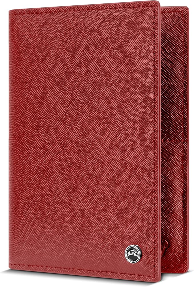 2 Passport Holder - Travel Essentials, RFID Blocking Wallet Credit Card Organiser, Plain Accessories Slim Cover For Men & Women